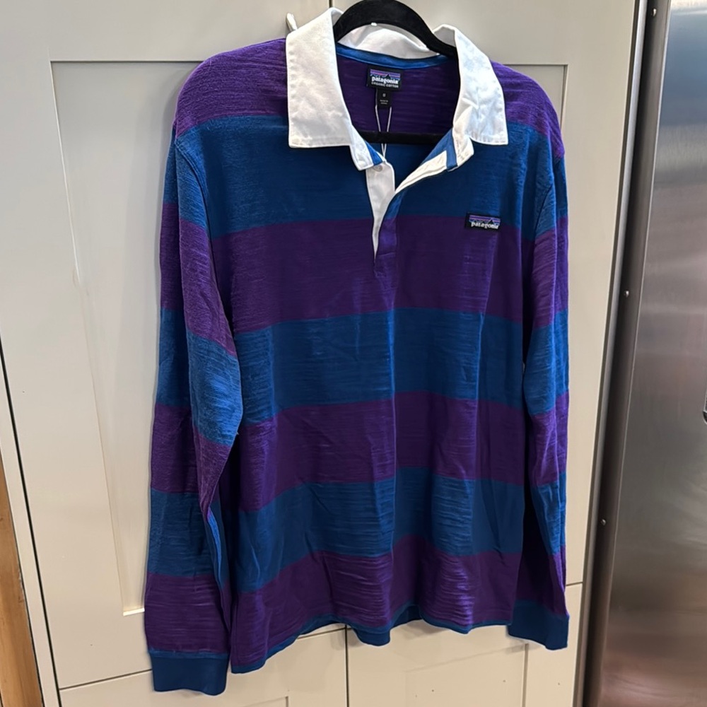 Patagonia Men's Striped Rugby Shirt - size M